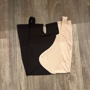 SHEIN Black Ribbed Fabric